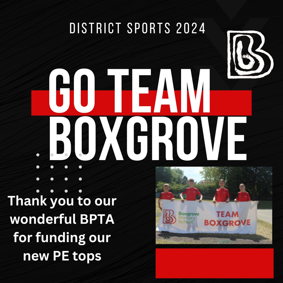 Wishing everyone the best of luck today 🏃‍♀️🏃‍♂️🏃🏻 Go Team Boxgrove 🎉