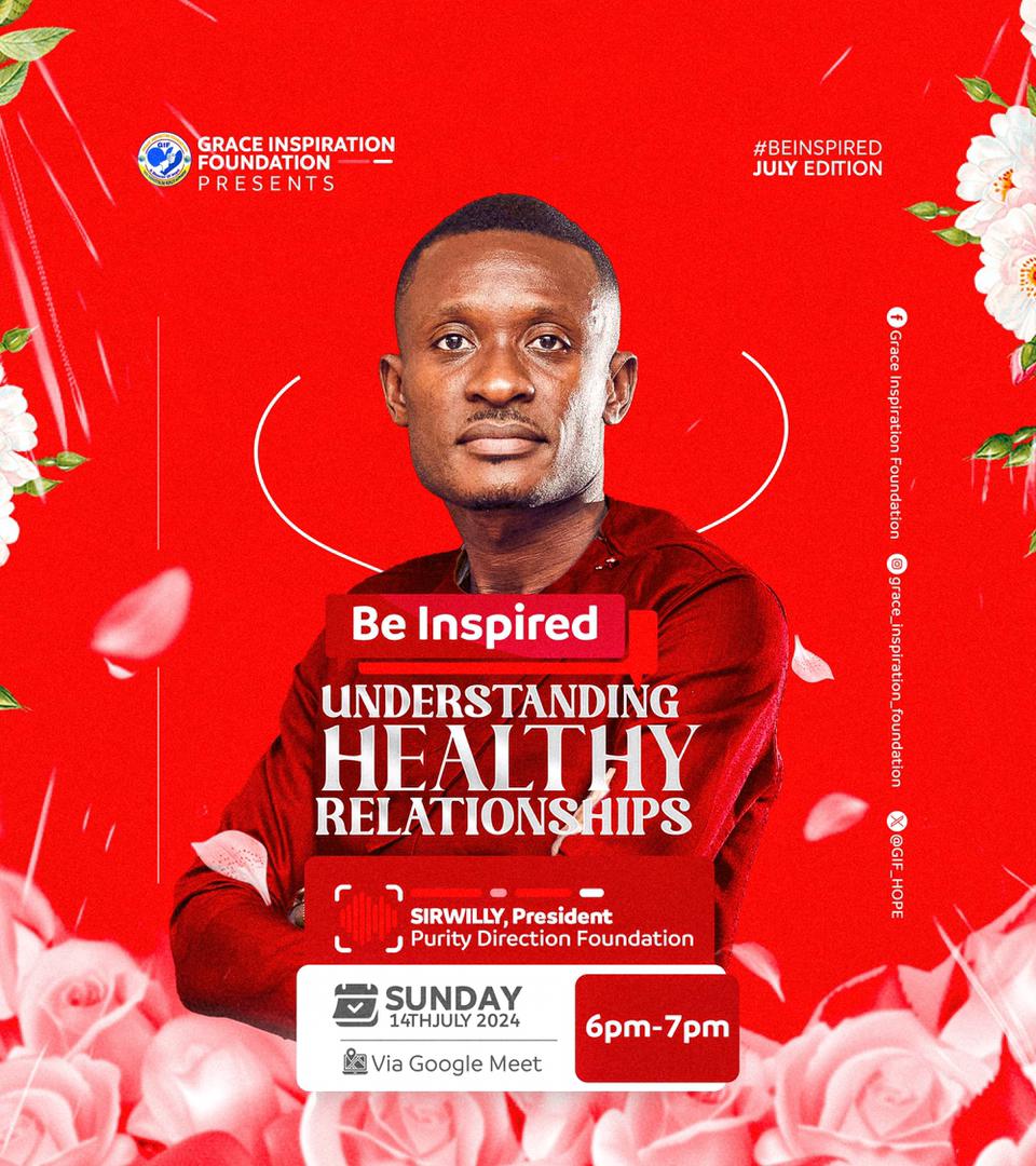 GIF_HOPE's tweet photo. Mandy Hale once said, '' A Healthy relationship does not drag you down. It inspires you to be better.''❤️
GIF comes with another exciting edition of BE INSPIRED with the theme: UNDERSTANDING  A HEALTHY RELATIONSHIP via Google Meet @ 6 pm sharp.

DATE:  SUNDAY 14TH JULY 2024. https://t.co/mLU86ejTDJ