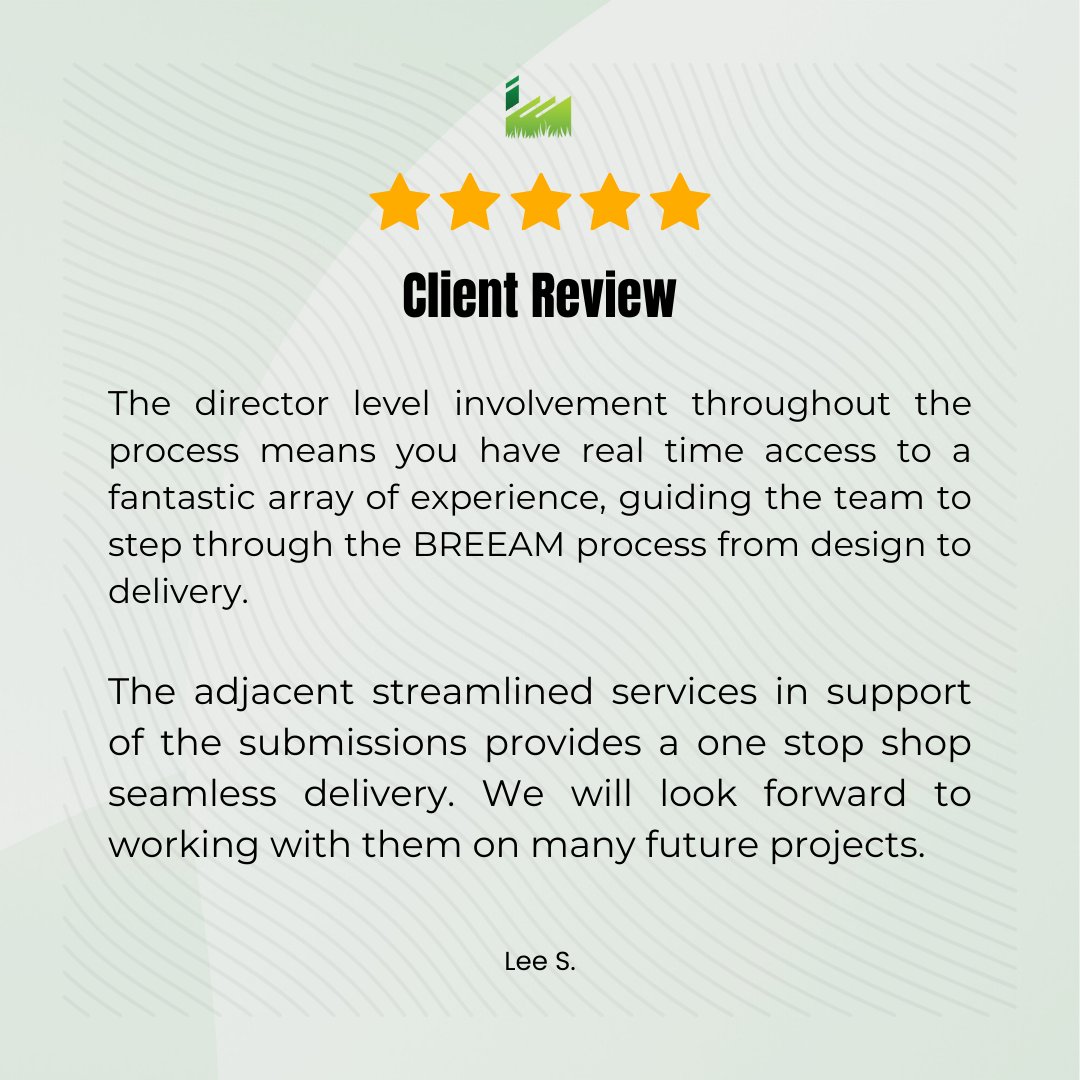 We’re proud to share this glowing review from one of our amazing clients!
At Encon Associates, we’re not your usual #BREEAM consultancy.
#Sustainability #ClientFeedback #CustomerReview #EcoFriendly #GreenBuilding #Construction #EnvironmentalConsulting #SustainableDevelopment