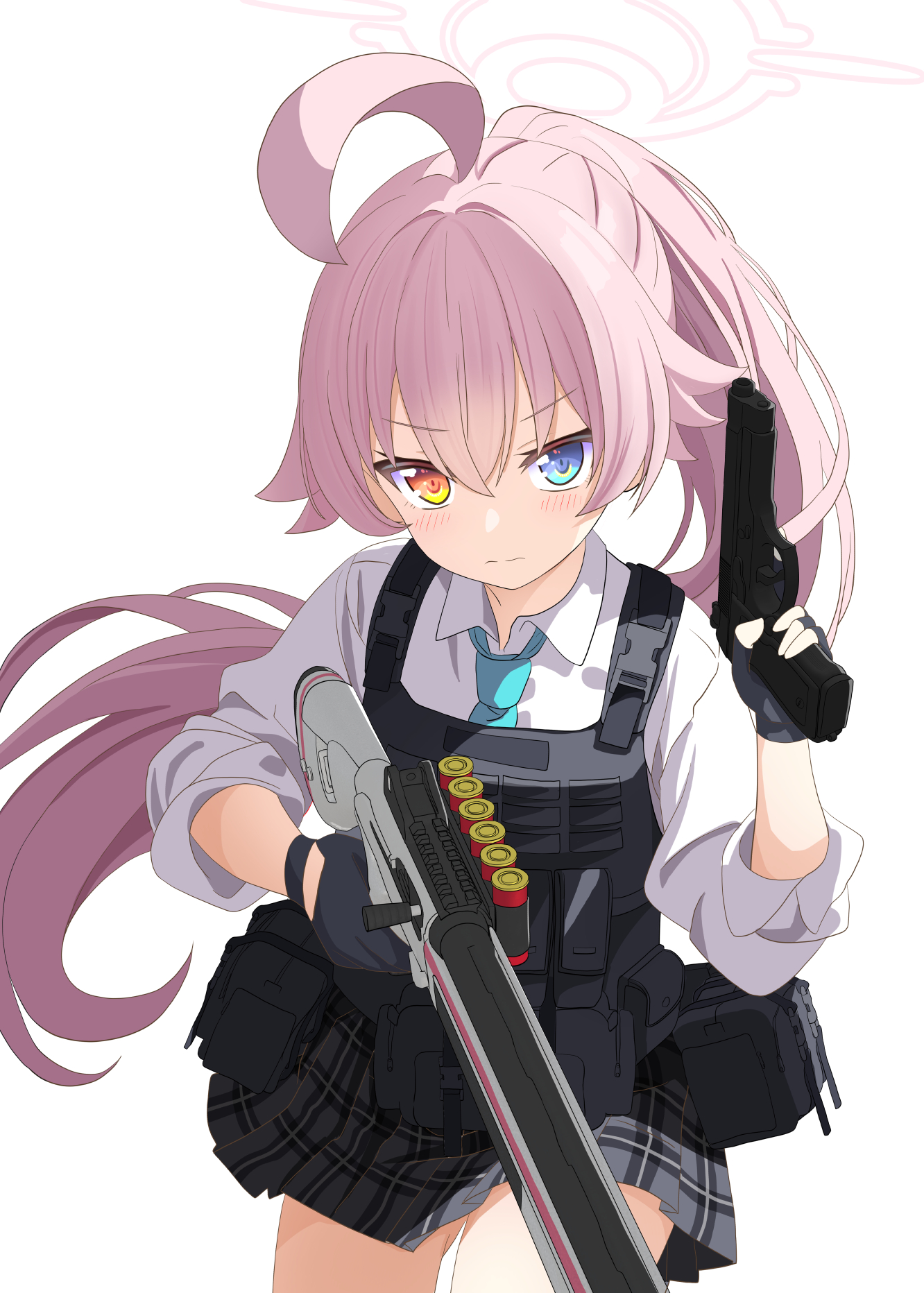 ブルアカ　ブルーアーカイブ　小鳥遊ホシノ　アナログ　イラスト　キャンバス　手描き ブルアカ ブルーアーカイブ 小鳥遊ホシノ アナログ イラスト