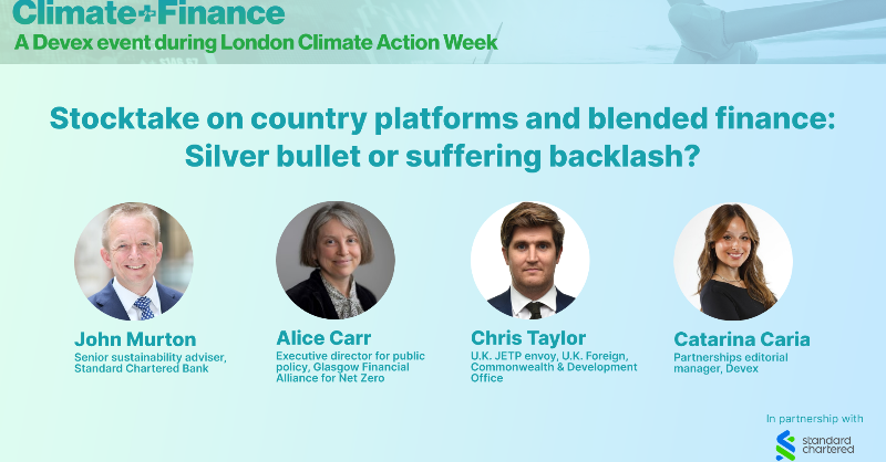 devex's tweet photo. 🔴 LIVE: Tune in now and explore blended finance and its impact on sustainable growth with Standard Chartered.
#DevexEvent #climateplusfinance #LCAW2024 · In partnership with @stanchart