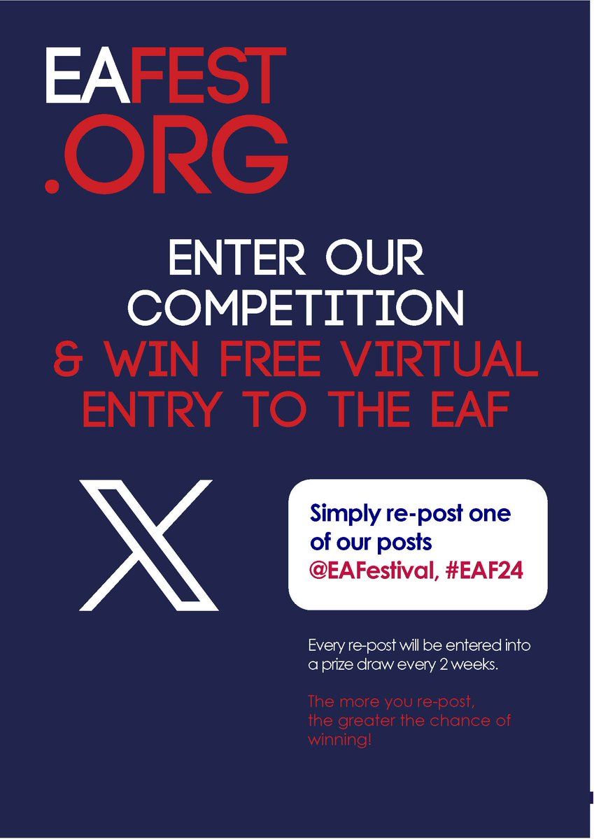 EAFestival's tweet photo. Win free virtual access to this year's Edinburgh Anaesthesia Festival (21-23 August)!  All you need to do is re-post any of our posts to be entered into the draw, held every 2 weeks.  NB "Likes" are great (thank you 🙏 ) but only re-posts can be entered into the draw. Further details about our the EAF can be found  at https://t.co/OUDlhDERJ9.  #EAF24.