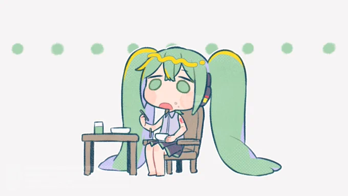 やるきないなった #初音ミク 