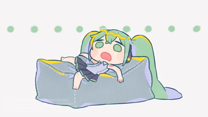 やるきないなった #初音ミク 
