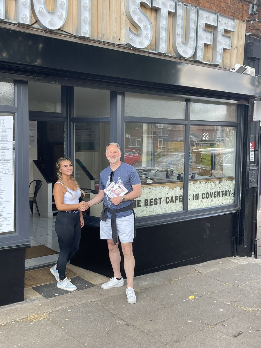 MellonSdp6741's tweet photo. Campaigning on The Stonehouse Estate and found #HotStuff founded by a very determined young lady, Emily Smith who runs #TheBestCafeInCoventry Emily is a qualified Personal Trainer who specialises in the healthy food and delicious Smoothies https://t.co/iAqN8ZtK4T