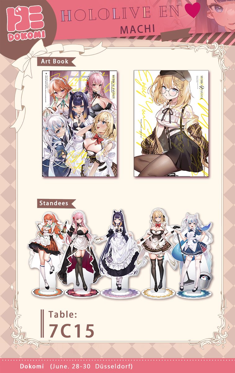 Dokomi 2024💎
My booth will be located at 7C15 in Hall 7 Dokomi this weekend🥰
Hope to see you there, and thank you for dropping by! #Dokomi 