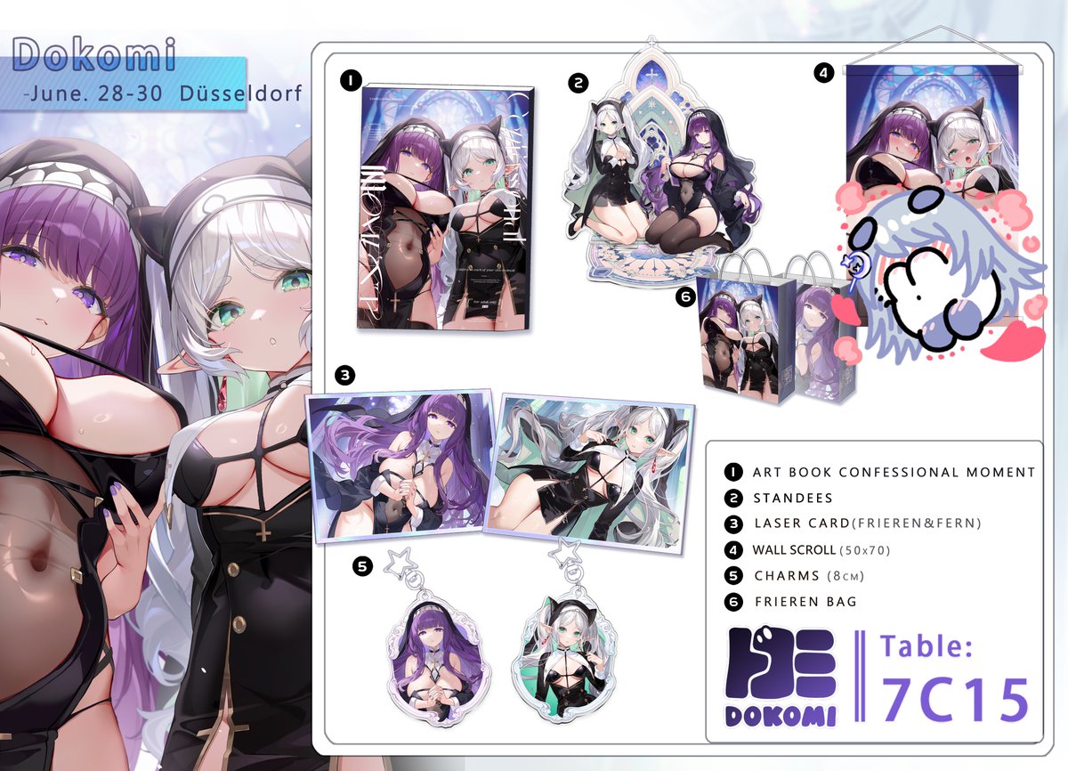 Dokomi 2024💎
My booth will be located at 7C15 in Hall 7 Dokomi this weekend🥰
Hope to see you there, and thank you for dropping by! #Dokomi 