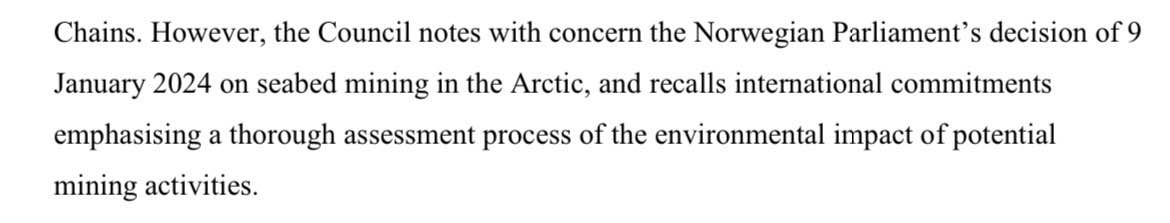 Karoline Andaur (@karoline_andaur) on Twitter photo 🇪🇺 EUs medlemsland er tydelige i sin kritikk av Norges åpning for gruvedrift på havbunnen i dagens rapport om forholdet til Norge. Hvem var det som skulle kjøpe disse mineralene, <a href="/jonasgahrstore/">Jonas Gahr Støre</a>? 🇪🇺 EUs medlemsland er tydelige i sin kritikk av Norges åpning for gruvedrift på havbunnen i dagens rapport om forholdet til Norge. Hvem var det som skulle kjøpe disse mineralene, <a href="/jonasgahrstore/">Jonas Gahr Støre</a>?
