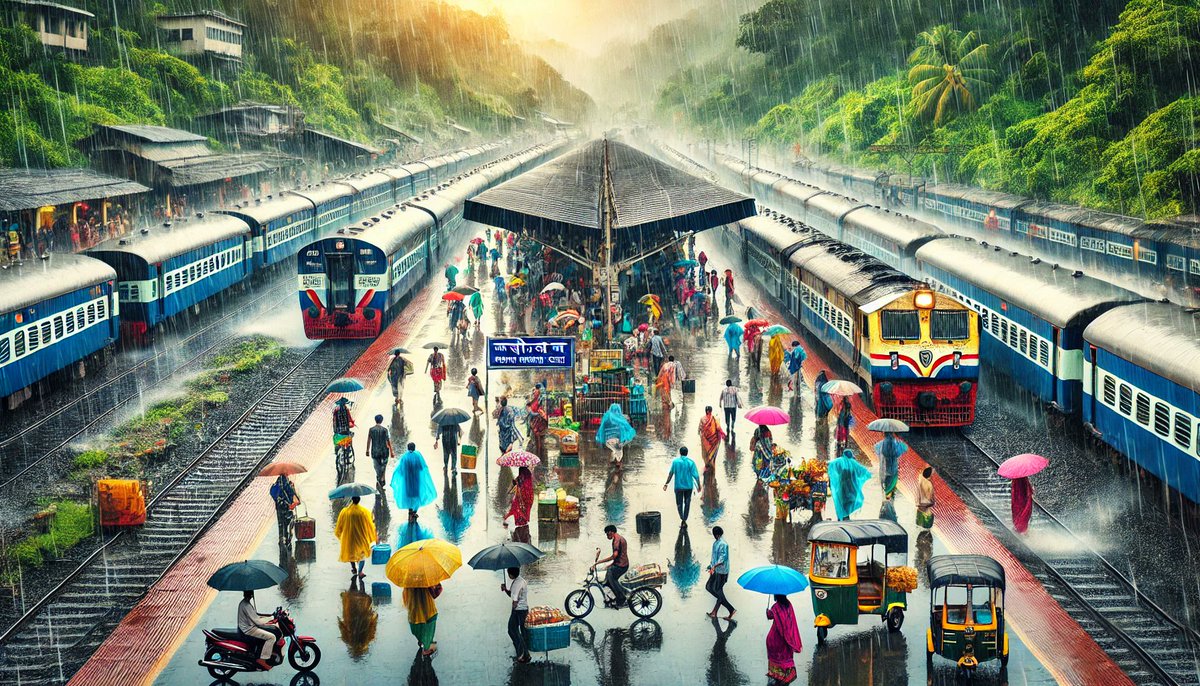 lalitforweb's tweet image. #Pune City During Monsoon #AIImages