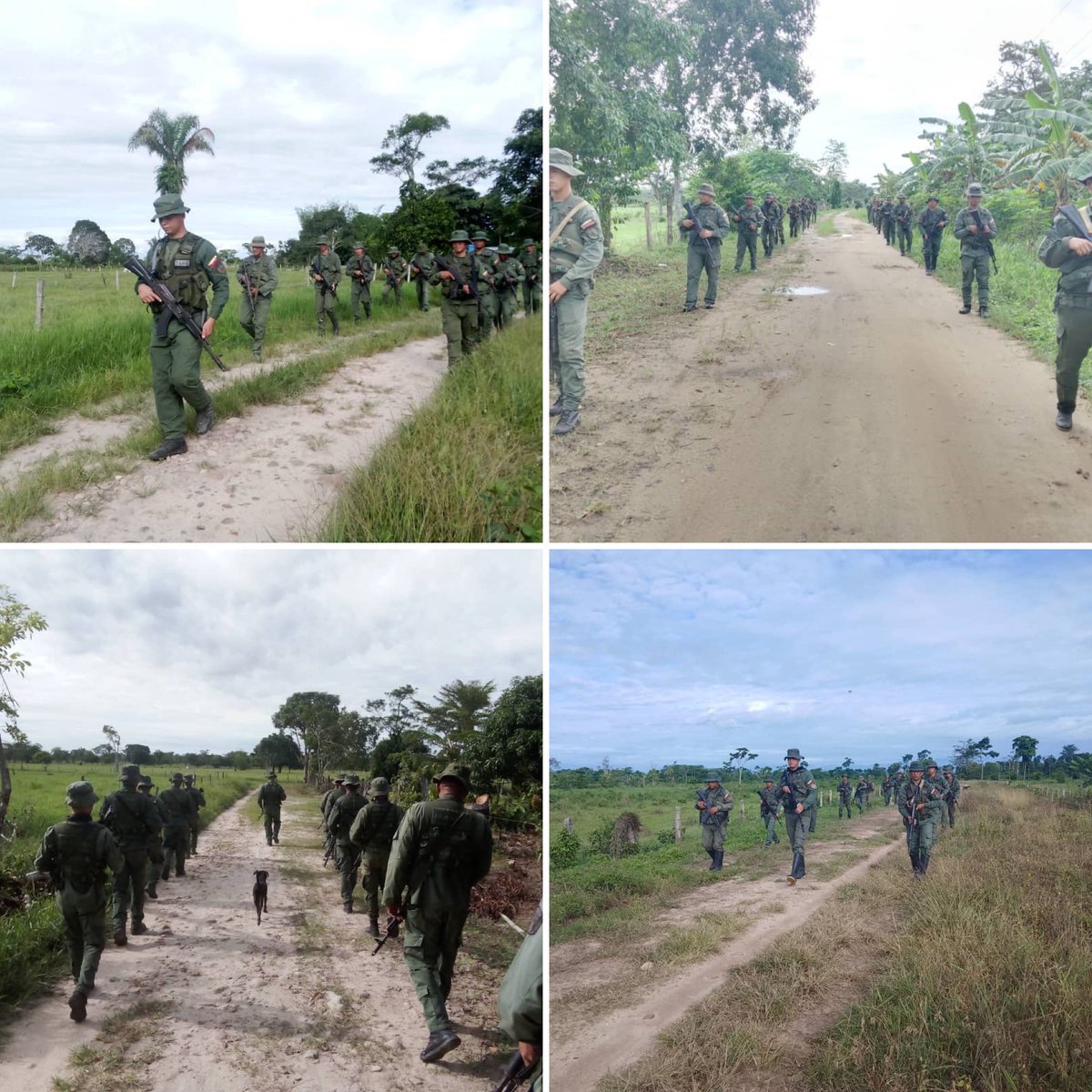 RT | GJ <a href="/dhernandezlarez/">GJ. Domingo Hernández Lárez</a> En cumplimiento de las órdenes de nuestro Comandante en Jefe <a href="/NicolasMaduro/">Nicolás Maduro</a> #FANB realiza patrullajes rurales a campo traviesa en todo el espacio geográfico nacional para garantizar la paz y la seguridad de la población venezolana. Independencia o  nada !