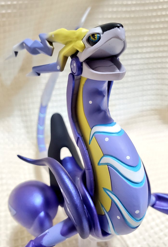 ポケモンスケールワールドのミライドンを正面、横、後ろ、顔を撮影