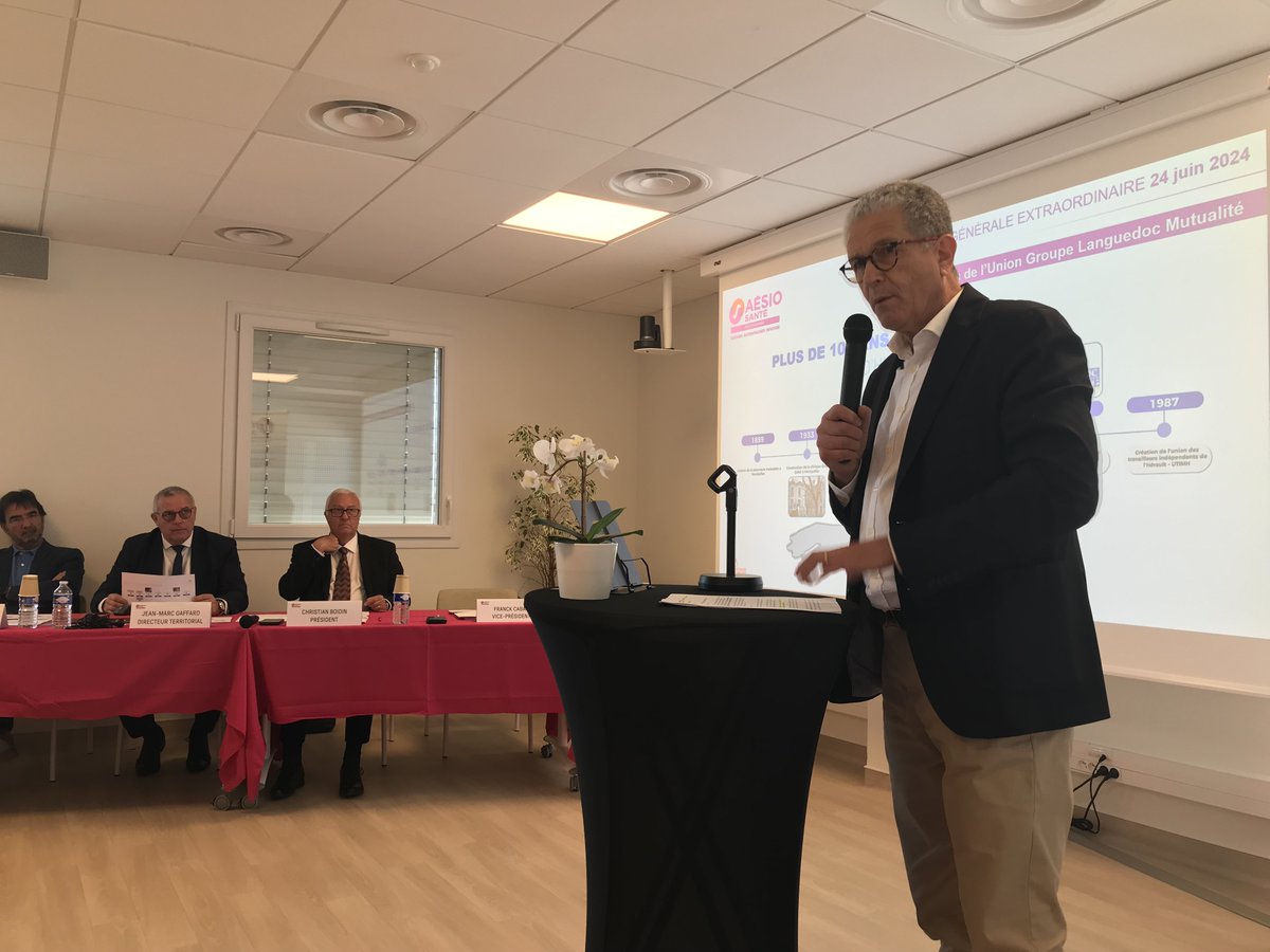 JM_Gaffard's tweet image. Hier a eu lieu l'assemblée générale @AesioSante  Méditerranée, présidée par @BoidinChristian. Un moment fort qui permet de réunir les délégués pour des discussions enrichissantes. Ensemble, nous continuons à avancer et à innover pour une santé accessible et de qualité pour tous.