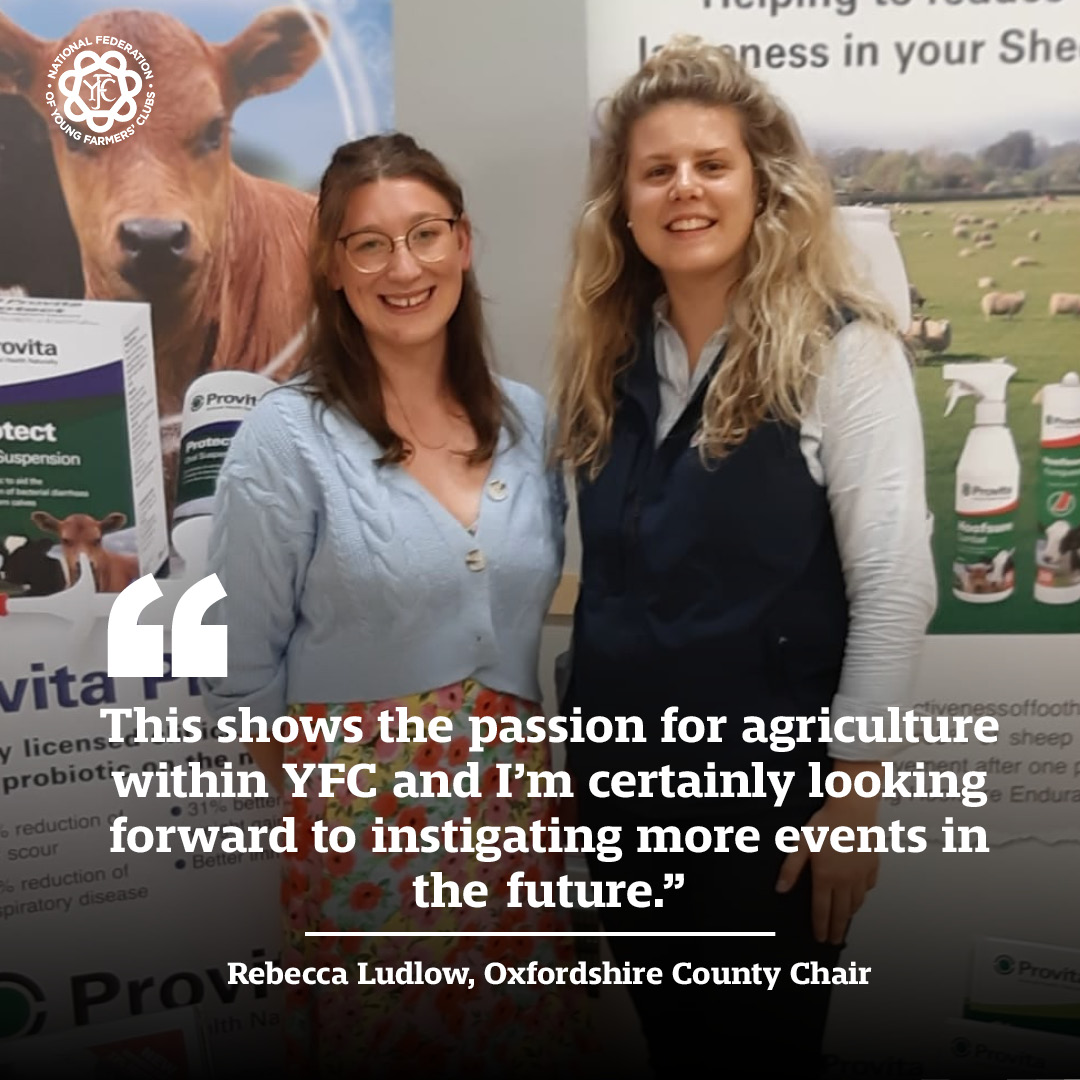 Working with researchers from the Department of Chemistry at <a href="/oxforduni/">Oxford Uni Students</a>, County Chair Rebecca Ludlow gave members the chance to discuss groundbreaking research on antimicrobial resistance (AMR) in livestock.

Find out more 👉nfyfc.org.uk/yfc-members-di…

#YoungFarmers