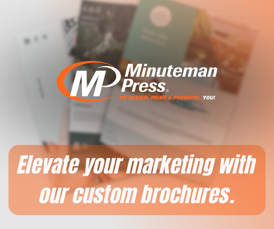 Elevate your marketing with our custom brochures. 📚✨ Perfect for showcasing your business in style! Stand out and make an impact with Minuteman Press King's Lynn. 

Find out more on our website minuteman.com/uk/locations/e…

#CustomBrochures #MarketingMaterials #PrintPerfection