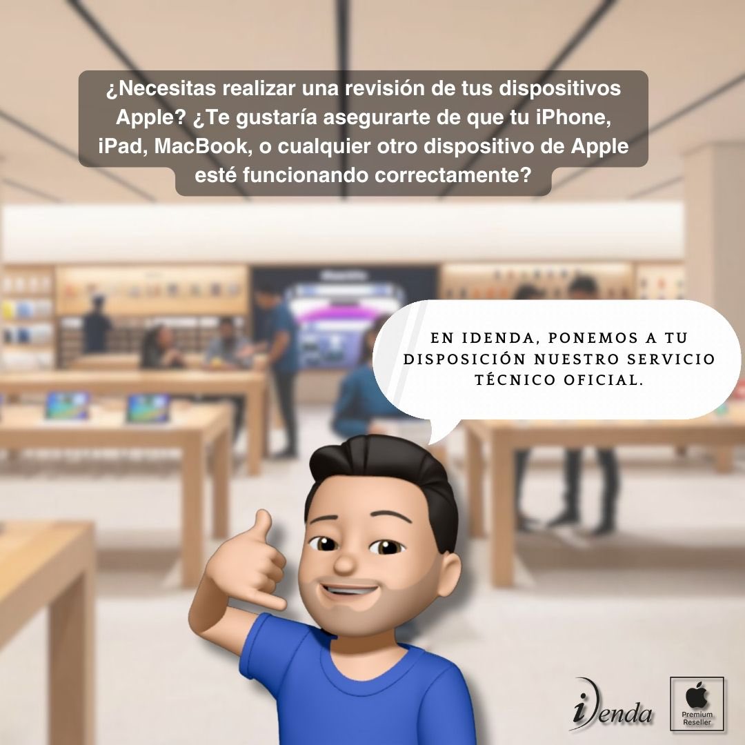 iDendaAPR's tweet photo. El Servicio Técnico personalizado está a cargo de especialistas certificados por Apple 😎

📍 Reserva tu turno para el Servicio Técnico en https://t.co/tmBsoQAMD4 o llamando al 945 284 133

#Apple #iDenda #Appleespaña #CompraApple #AppleOriginal #TiendaApple #ApplePremiumReseller https://t.co/NvaWJfQ6mD