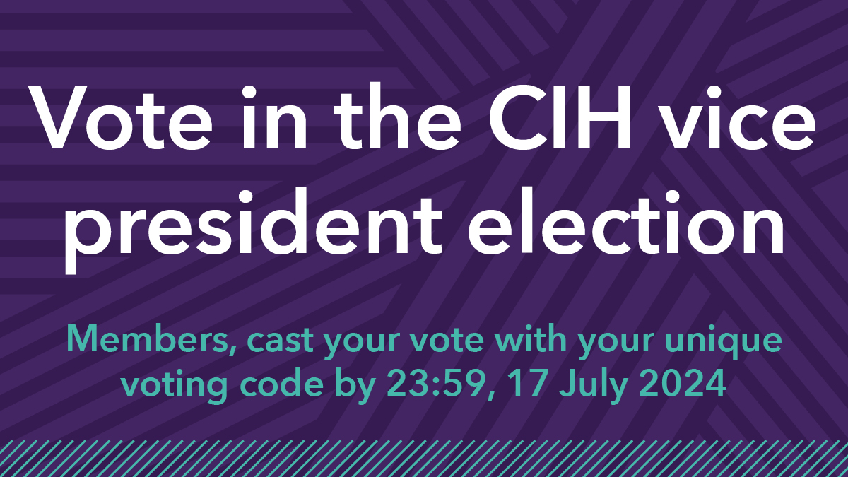Members, we have some exciting news! ✨

Last week, we opened voting for our 2024 vice president election.

If you're a CIH member, you should have received your unique voting link last week from elections@mi-voice.com. For more info visit ➡️ ow.ly/vCe150SoX7q