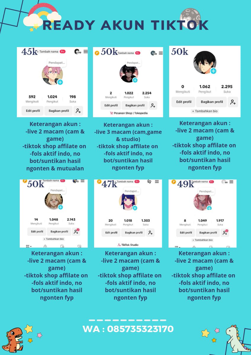 Zaa Store Fh Akun Tiktok tweet media