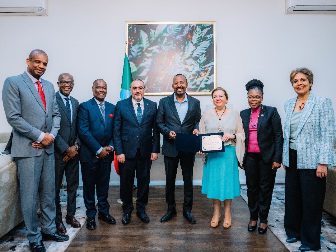 We say farewell to Ms. Calabro Aurelia Patrizia, <a href="/UNIDO/">UNIDO</a> representative to Ethiopia as she concludes her term here. A true friend of #Ethiopia who had a deep understanding of local context and an unwavering commitment to the nation’s development. I wish you the best in the next