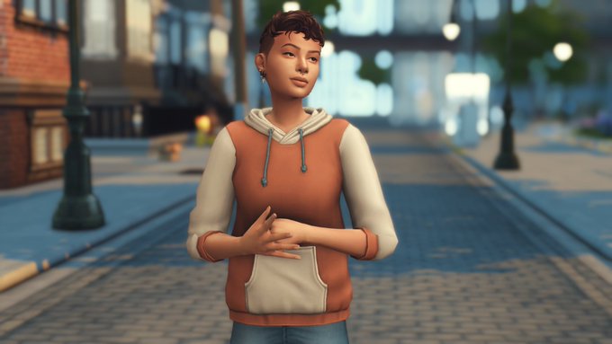 I have never made over Darling Walsh before but I think they are a They/Them sim, I hope did their makeover