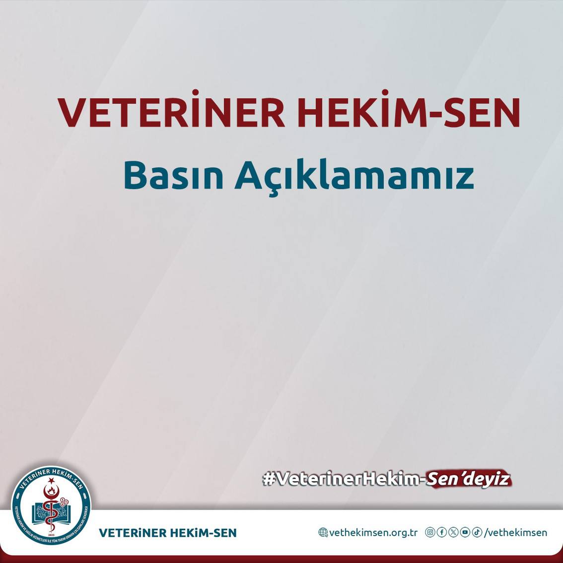 Veteriner Hekim-Sen Basın Açıklamamız.
vethekimsen.org.tr/2024/06/25/vet…