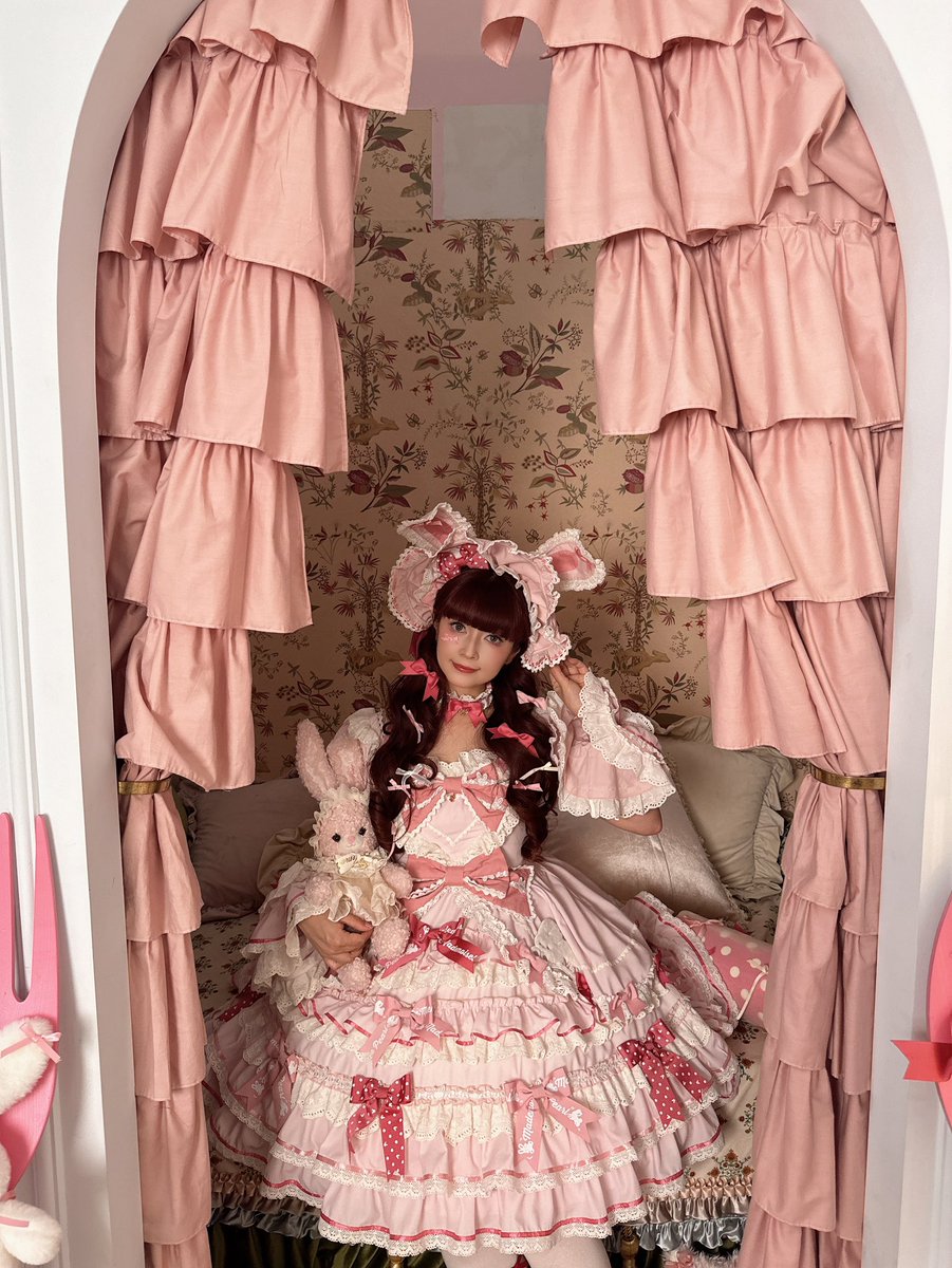 さくらんぼ　チェリー　花柄　オフショル　姫系　量産型　青木美沙子　ロリータ　4 さくらんぼ チェリー 花柄 オフショル 姫系 量産型 青木美沙子