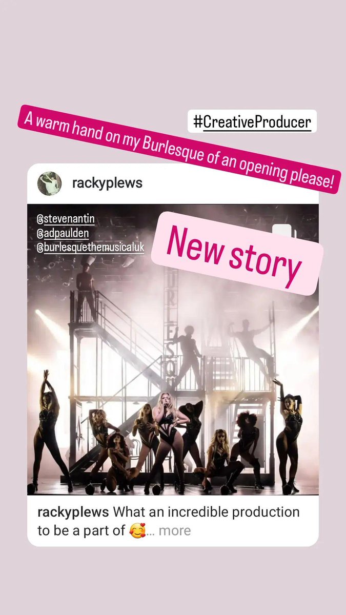What an incredible production to be a part of 🥰
CREATIVE PRODUCER
#burlesquethemusical