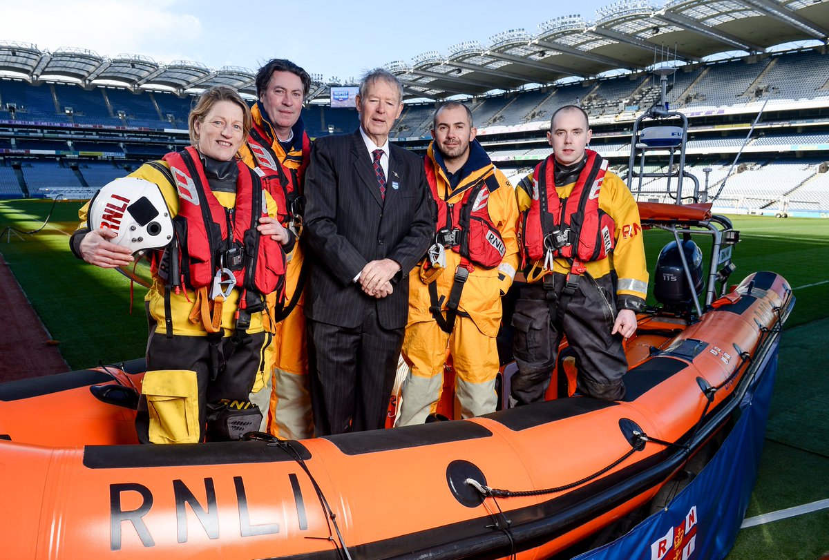 When <a href="/RNLI/">RNLI</a> was launching our water safety partnerhsip with <a href="/officialgaa/">The GAA</a> in 2017 there was only one person we wanted to do the honours and that was Micheál Ó Muircheartaigh. He was behind it from day one and was an absolute gentleman. May he rest in peace #legend 📸Sportsfile