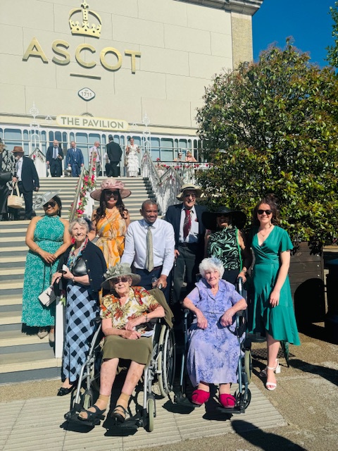 We had a great day out at <a href="/Ascot/">Ascot Racecourse</a> with four of our residents last week. We saw the King and Queen in the Royal Procession before heading down to the track side to watch a few races. Everyone really enjoyed the outing and getting dressed up. #RoyalAscot #carehomelife