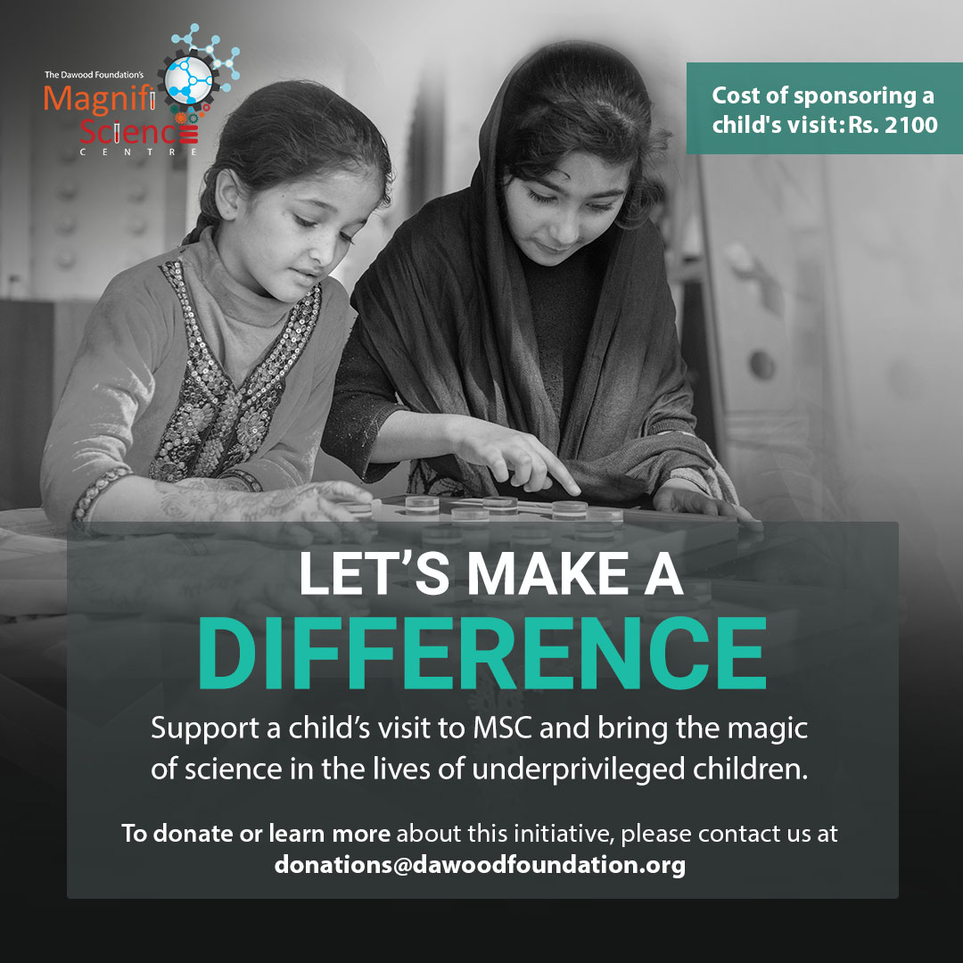 TDF's donation campaign aims to make MSC accessible to a greater number of underserved children, allowing them to benefit from this unique experience.

Pledge now to sponsor the visit of children. 
docs.google.com/.../1FAIpQLSfC…

#MagnifiScience #Karachi #Donation #Pledge