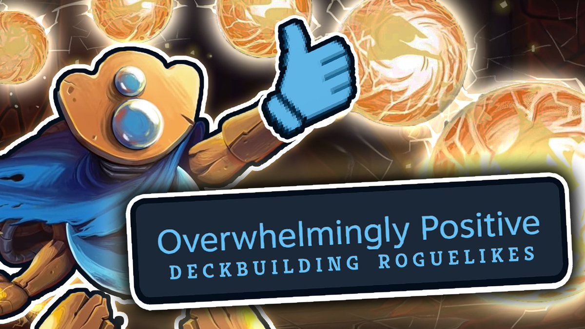 Can you believe there's only 6 OVERWHELMINGLY POSITIVE Deckbuilding Roguelikes on Steam? 

If you're looking for a new #indiegame #roguelike masterpiece to play, look no further than right here --&gt;

 youtu.be/1ZGM_kbnabY