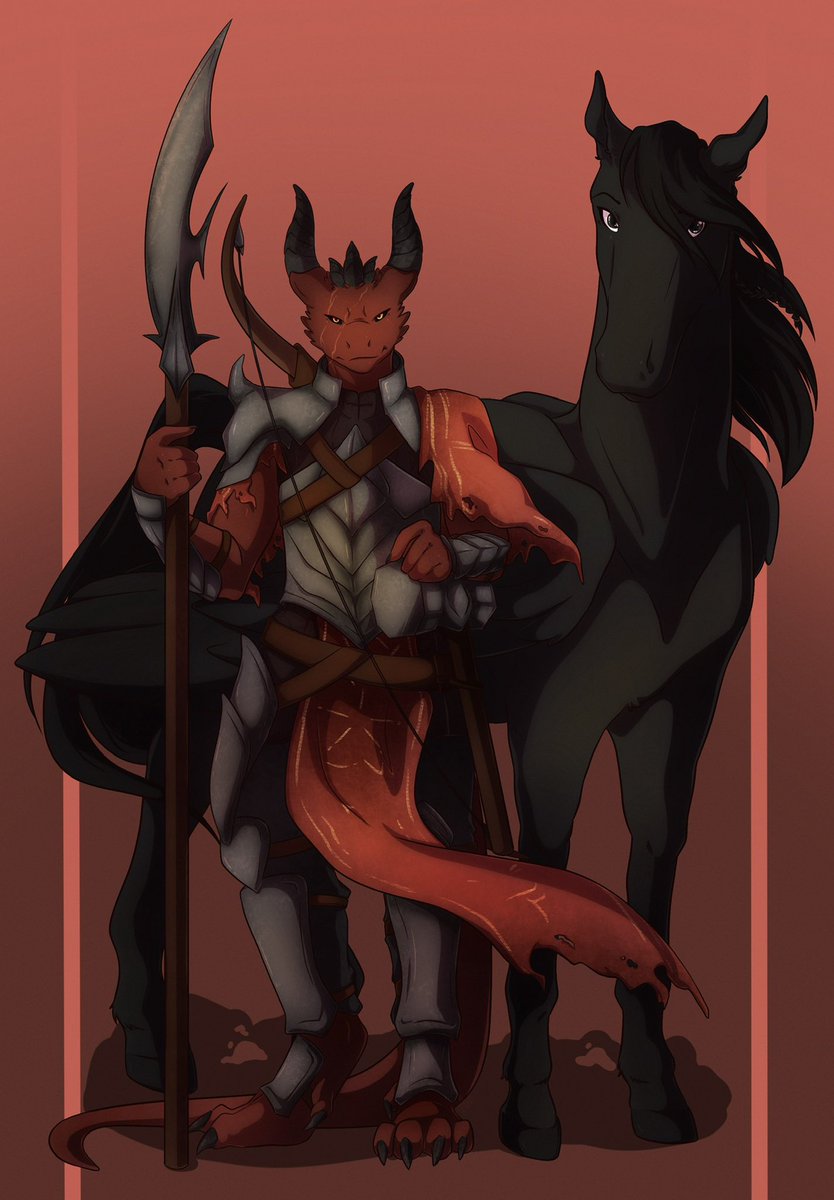 And finally, last but not least….Zaul!!!! And his mighty and handsome steed Midnight!! 😍
