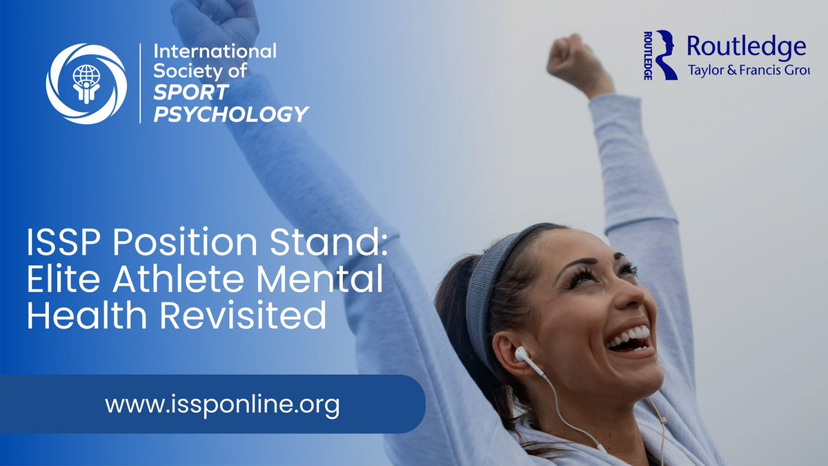 ISSP Position Stand: 
Athlete mental health, though long present within research and practice, has recently become a central topic area within the sport and exercise psychology field. Get access here the last ISSP Position Stand: 
tandfonline.com/doi/full/10.10…
