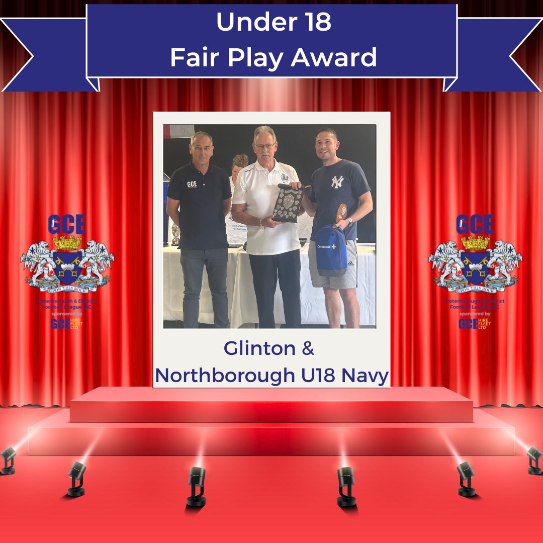 Peterborough & District Football League (@pdfluk) on Twitter photo ๐Under 18 Fair Play Award๐
Congratulations to <a href="/GandNFC/">Glinton & Northborough FC</a> U18 Navy on winning our U18 Fair Play Award!๐๐
<a href="/GCEHireFleet/">GCE Hire Fleet Ltd</a> ๐Under 18 Fair Play Award๐
Congratulations to <a href="/GandNFC/">Glinton & Northborough FC</a> U18 Navy on winning our U18 Fair Play Award!๐๐
<a href="/GCEHireFleet/">GCE Hire Fleet Ltd</a>