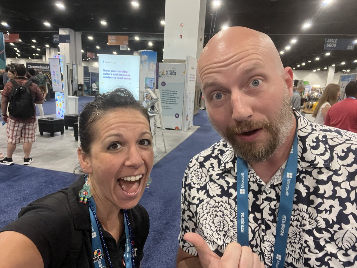 JENTONEY's tweet image. So great to run into my @nwpaect @PAECT Co-Extra Mile Award 2024 winner @CallofMcClellan at @ISTEofficial #ISTELive 24! I’m looking forward to our #EdCamp in August! #PAProudEducator #KTIfamily