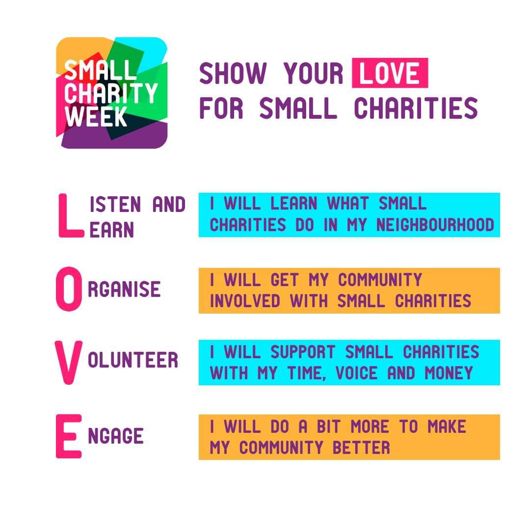 😍When small charities are stronger, the communities they support are stronger too.😍

Show us some LOVE for this Small Charities Week 💕

Become a Friend of Wilmslow Youth and get involved.

 #smallcharityweek 
 #communitysupport 
@smallcharityweek