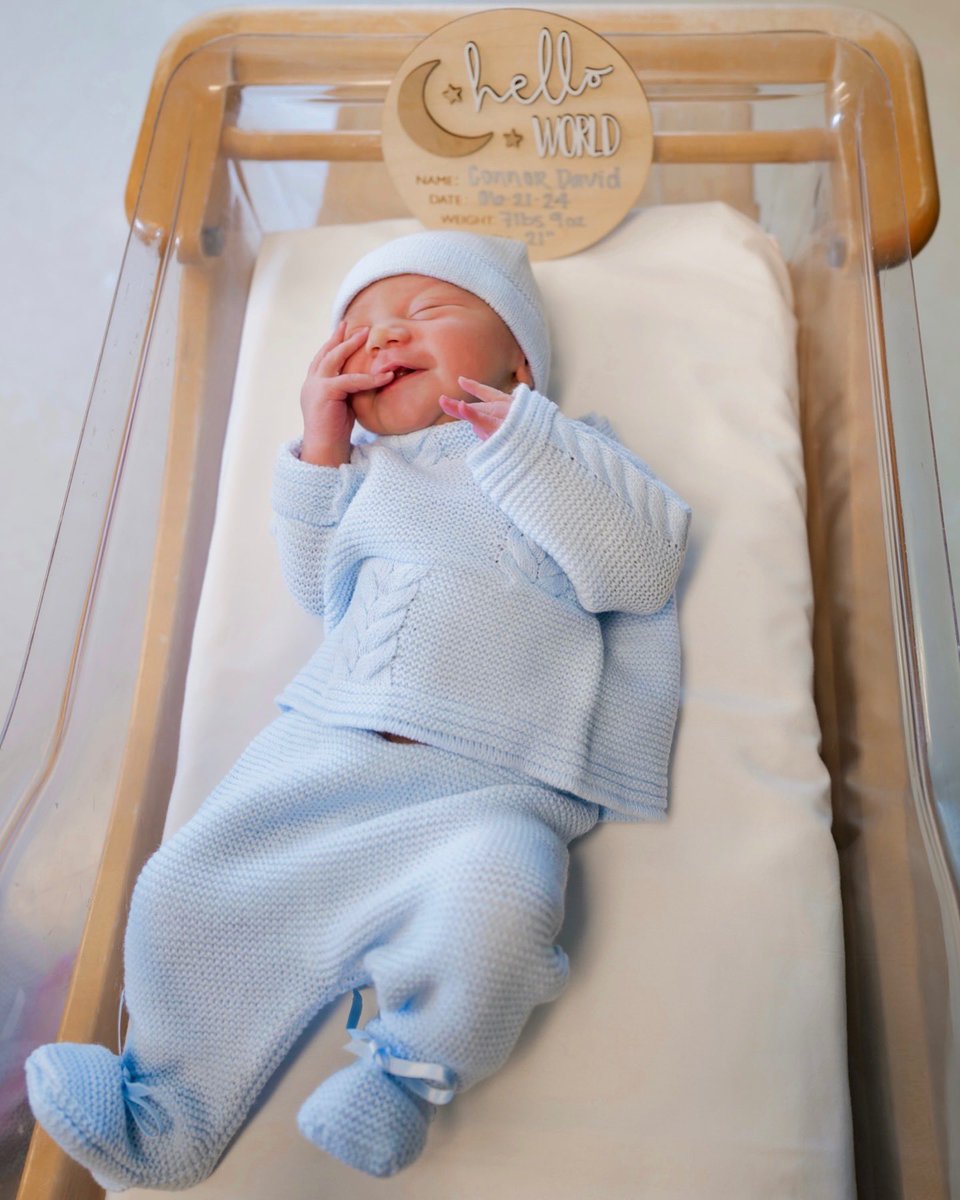 Welcome to the world our sweet little man 🤍 Connor David MacNeil • 06/21/25