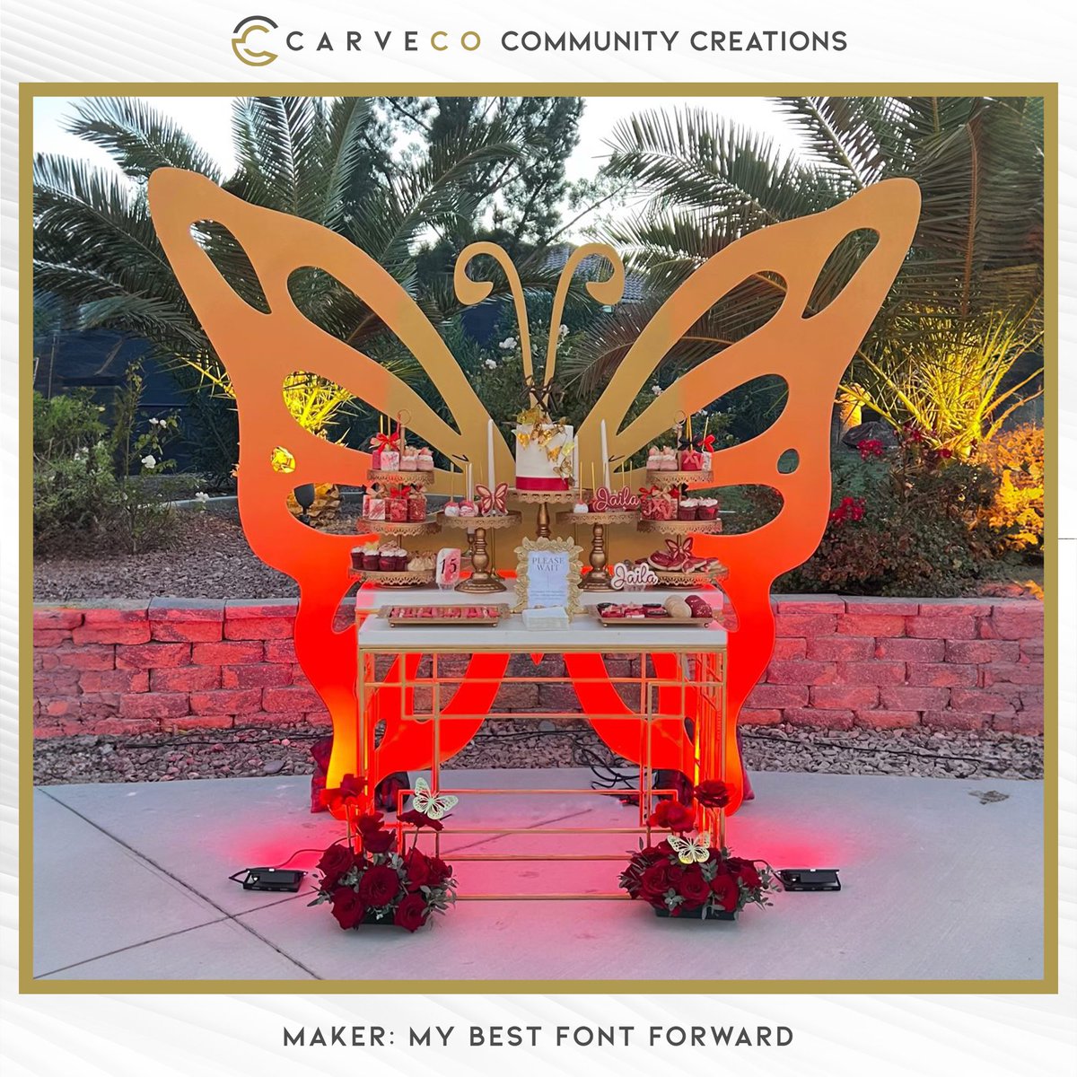 askcarveco's tweet photo. Check out these giant butterfly cake stands created by My Best Font Forward using Carveco Maker Plus! 🦋🎂
The 'Panel toolpath' feature in Maker Plus is a game-changer for these large-scale projects!
Learn more: https://t.co/oech0Dg0qC.
#partyprops #CNC #partydecor #butterfly https://t.co/NneXCS1kN4
