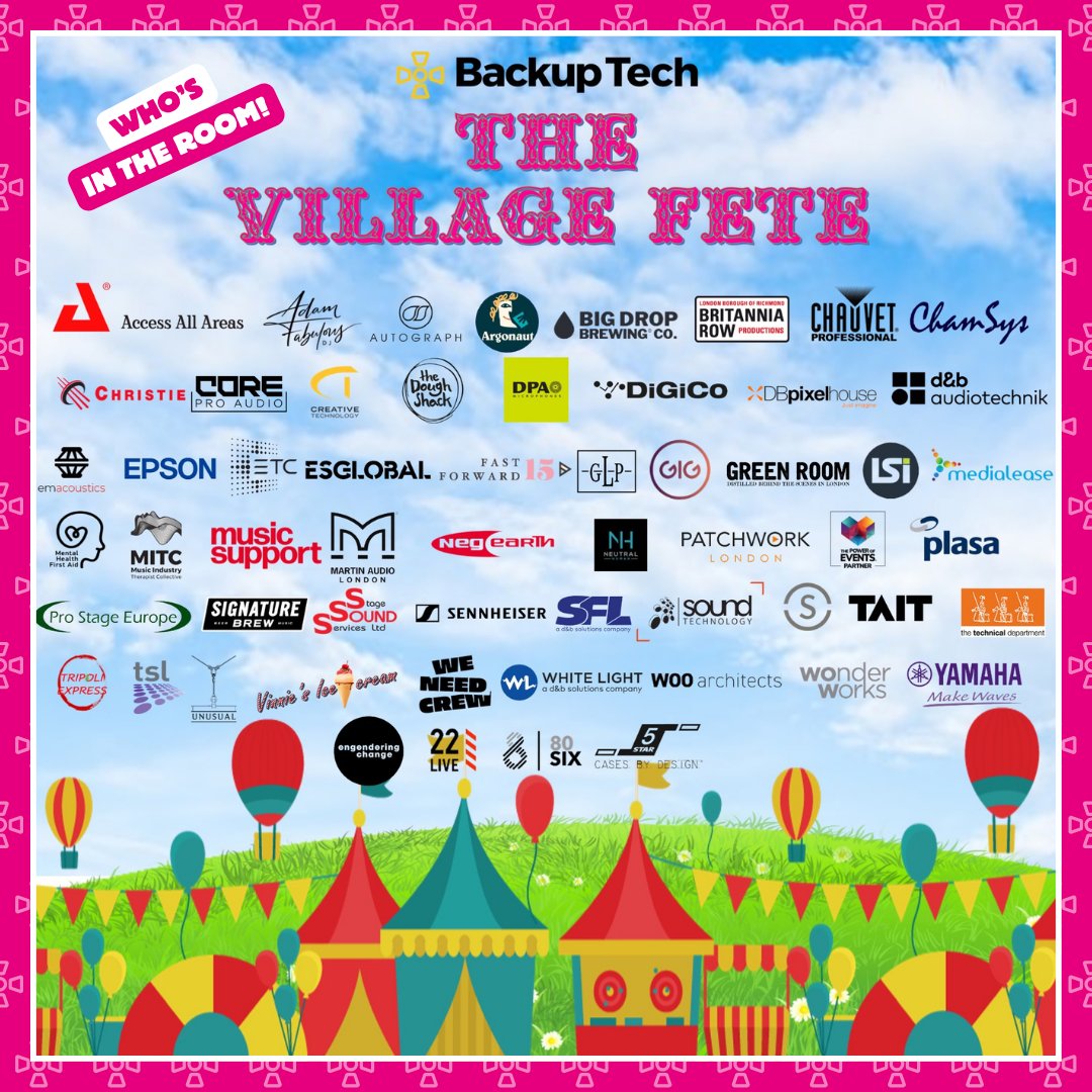 #BackupVillageFete we can't wait to welcome all the industry companies attending! 
There are going to be some interesting Fete Stalls and amazing Village Fete themed outfits 🤣
If you don't want to miss out, there is still time get tickets - bit.ly/4cfC84u 
#BackupTech