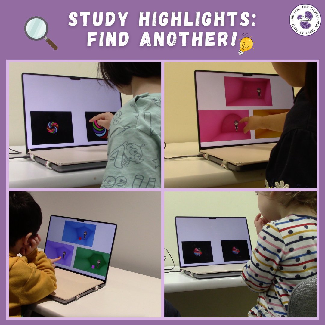 Today, we are excited to highlight some of the child scientists that have participated in "Find Another"!
If you know a 3- or 6-year-old who would be excited to participate in our fun, 30-minute activities at our lab near Washington Square Park, go to labdevelopingmind.com/inperson