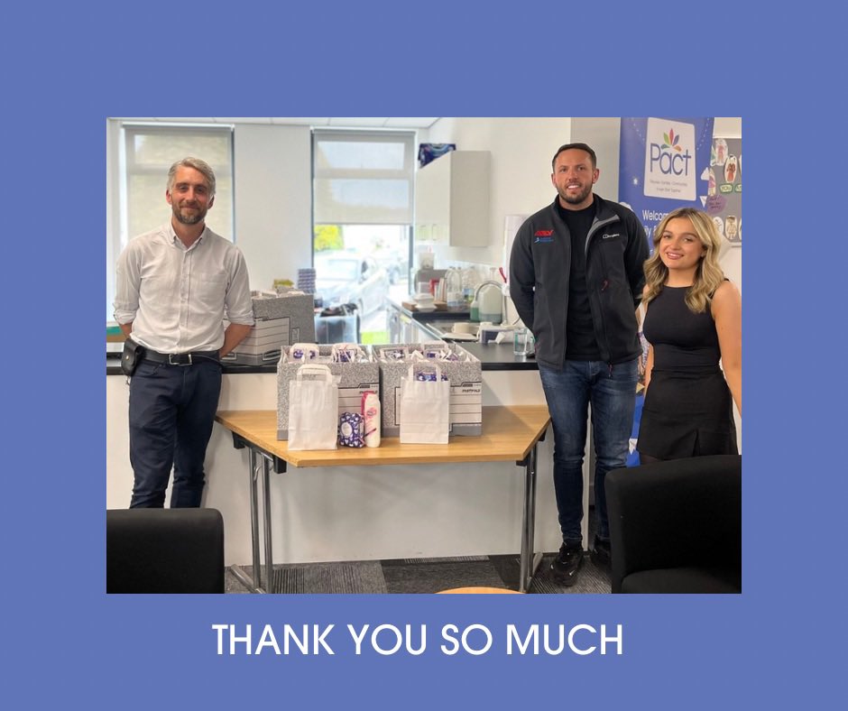 THANK YOU <a href="/AEYatesLtd/">A E Yates Ltd.</a> for your generous donation &amp; for helping with delivery today - we appreciate it! #hygienepoverty #everyonedeservestofeelclean