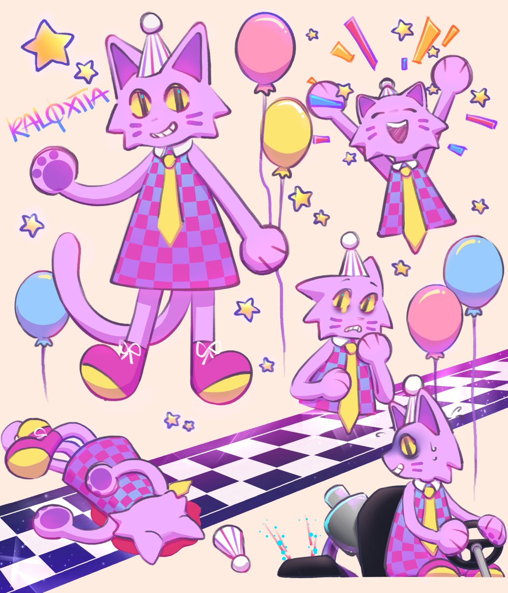 ❗️I struggle a lot with colouring, hence my inconsistency with it. So criticism for this piece is greatly appreciated! Thank you 💜
#kittykart64