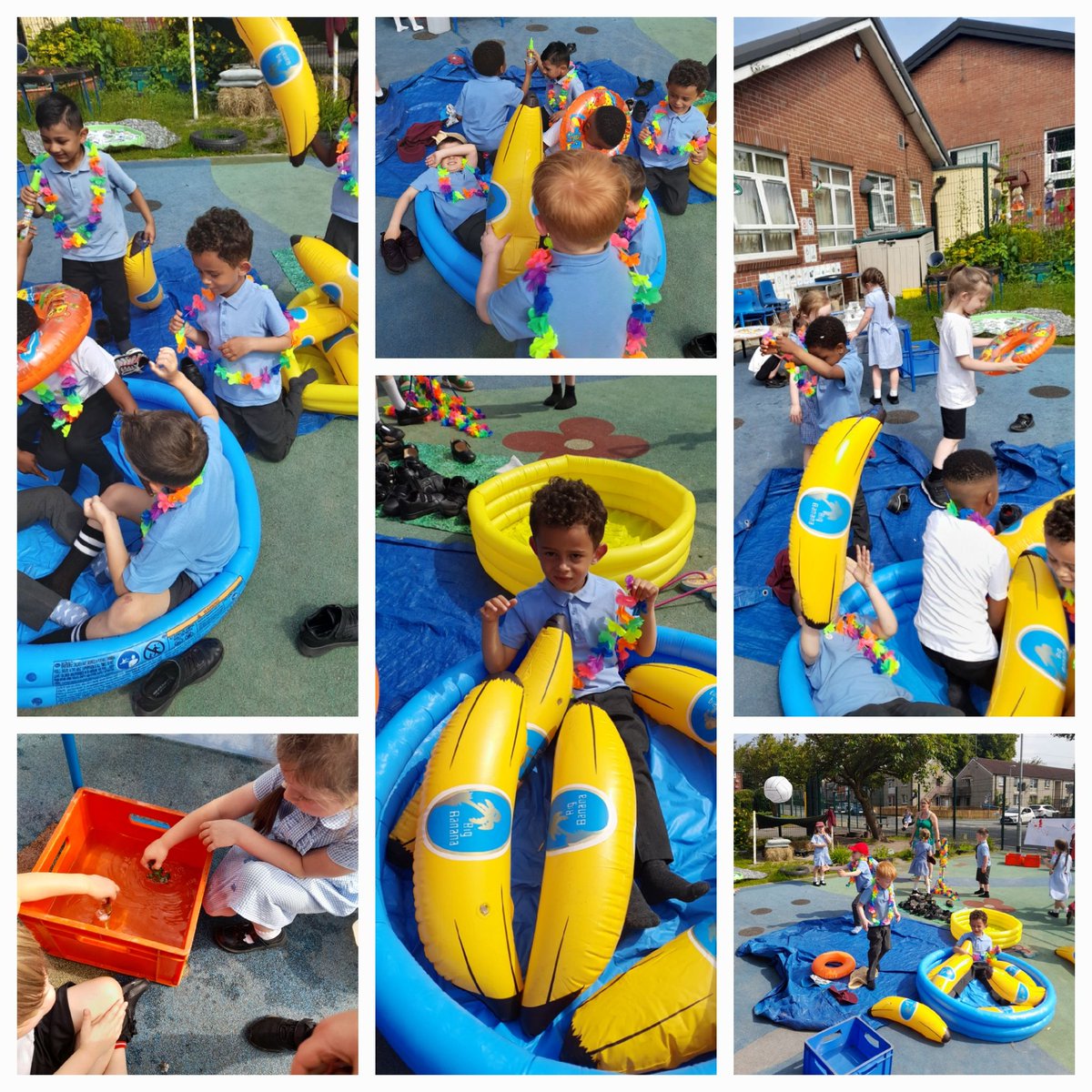 The reception class have had a lovely day enjoying the sunshine with our inflatable beach party 🌞