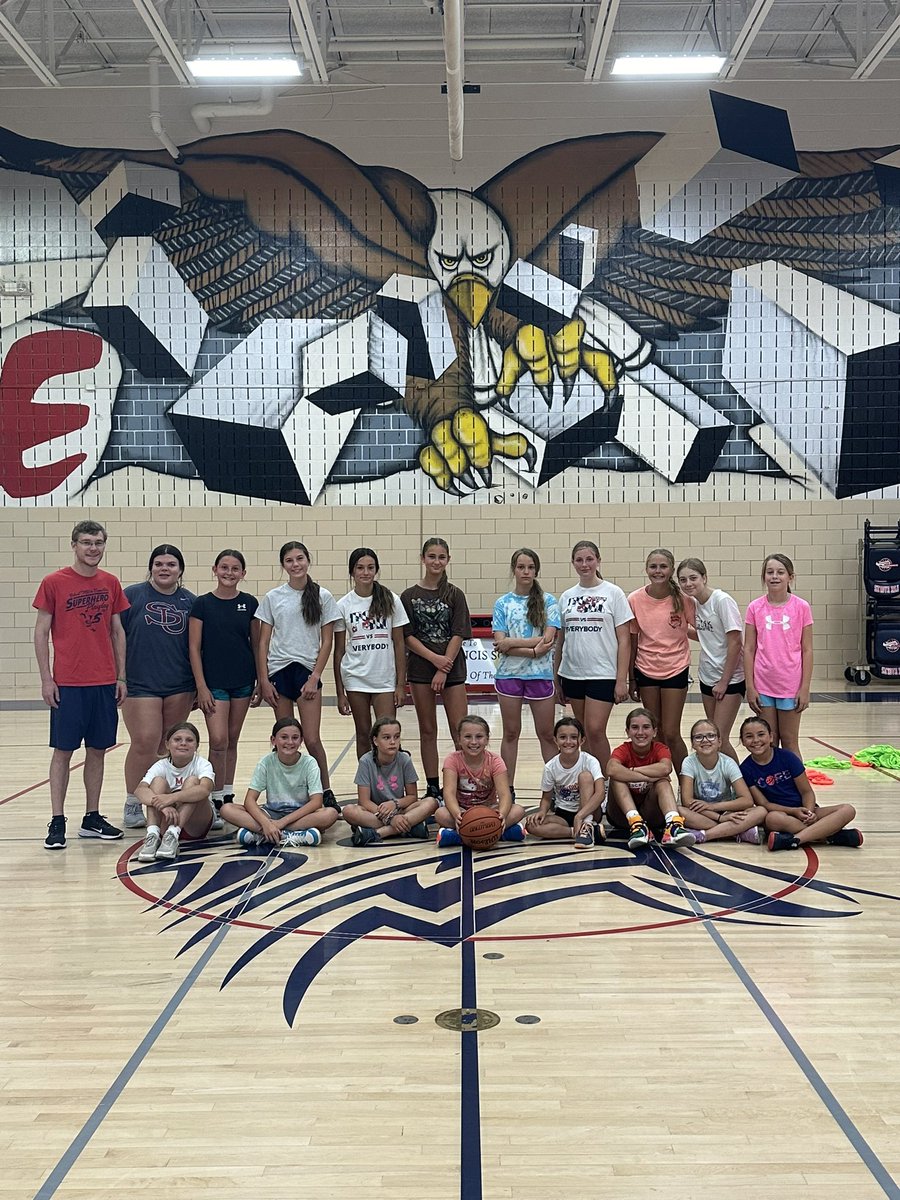 Camp Day 2!! Lot of fun playing games, building connections, and working on skills together! #FutureEagles