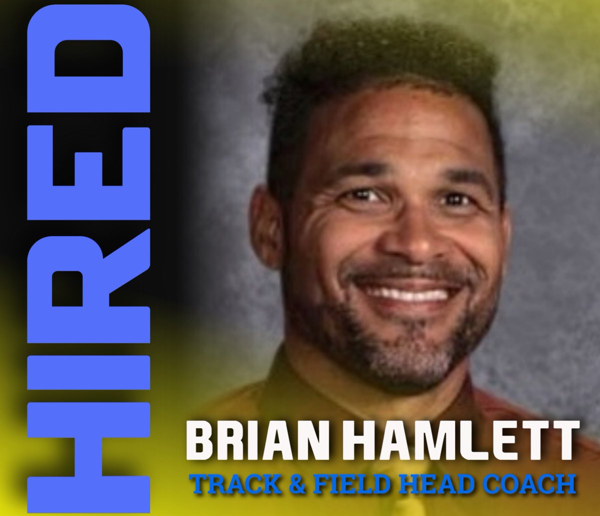 Brian Hamlett has been named the new head coach for Greyhound Boys Track &amp; Field. More on his hiring: websites.eventlink.com/s/carmel-high-…
