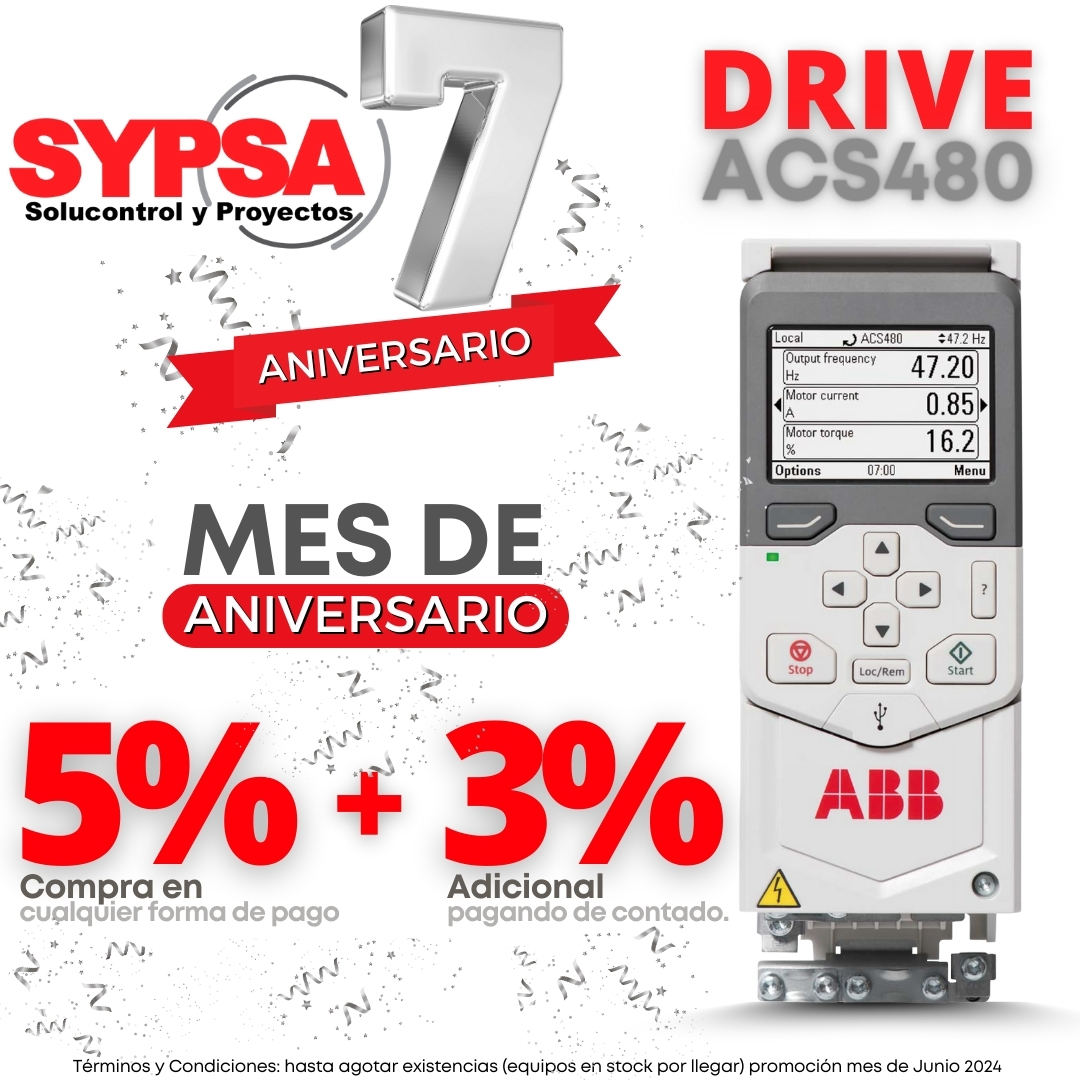 Disfruta de nuestras 📢promociones por nuestro Septimo Aniversario ⚪️🔴
📱 81 3103 3913 👩🏻‍💻 📧contacto@sypsa.com.mx 🌐 sypsa.com.mx
#sypsa #abb #automatizacion #septimoaniversariosypsa #aniversariosypsa #drives #promociones #Descuentos #ofertas