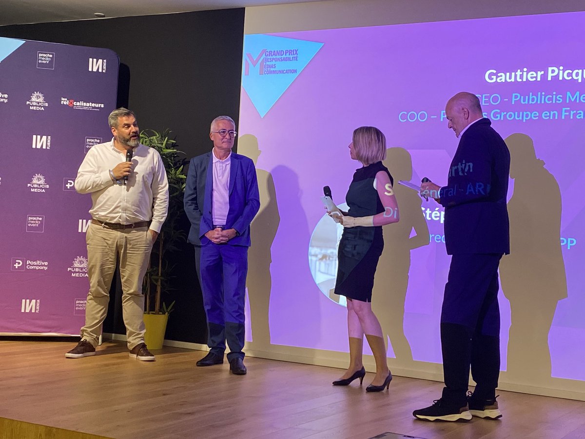 INfluencia (@influencialemag) on Twitter photo 🏆 <a href="/GautierPICQUET/">Gautier PICQUET</a> (<a href="/PublicisMediaFr/">Publicis Media France</a>) et <a href="/smartinarpp/">Stephane Martin</a> (ARPP), co-présidents du jury de cette année introduisent le palmarès #GPRMedias24 ! « C’est important de soutenir la responsabilité : nous sommes à l’aube d’une nécessité de protéger ce paysage média. » 🏆 <a href="/GautierPICQUET/">Gautier PICQUET</a> (<a href="/PublicisMediaFr/">Publicis Media France</a>) et <a href="/smartinarpp/">Stephane Martin</a> (ARPP), co-présidents du jury de cette année introduisent le palmarès #GPRMedias24 ! « C’est important de soutenir la responsabilité : nous sommes à l’aube d’une nécessité de protéger ce paysage média. »