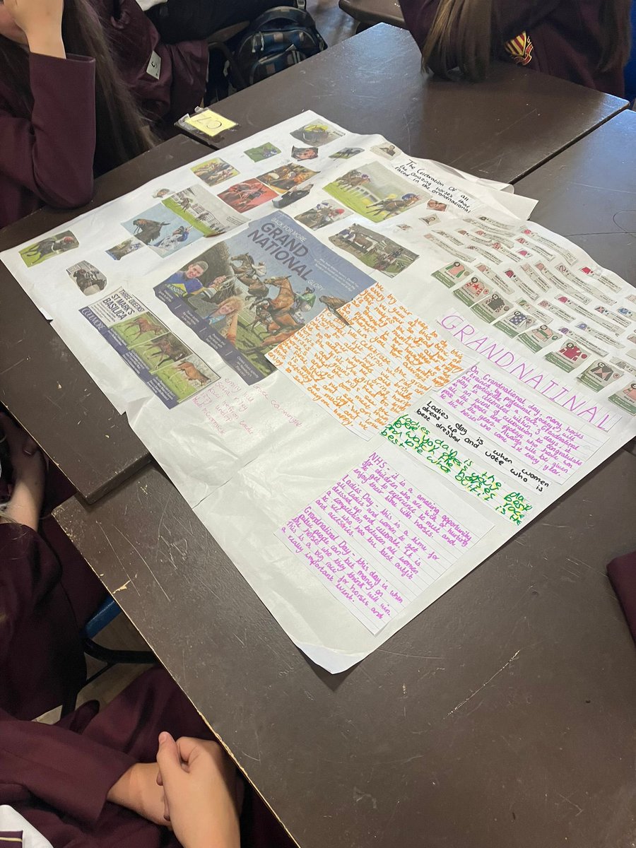MaricourtCHS's tweet photo. Thank you to @racingtoschool and @aintreeracecourse for a fantastic Year 8 Literacy day. Writing the headlines and linking to local culture. 🐎 winners to be announced during the rewards assembly! Thank you to @grantrowley and @Carrie_RtS for their continued dedication https://t.co/NjT1rnsx9V