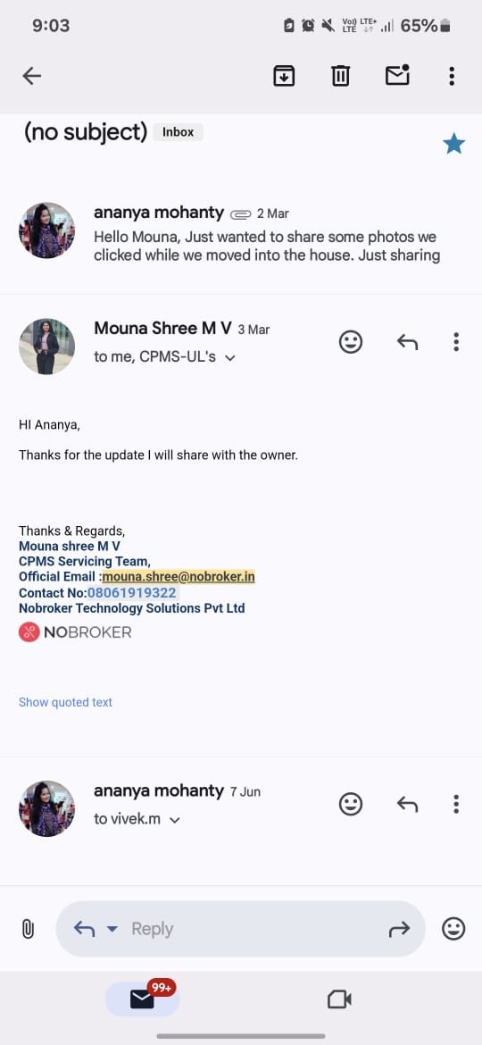 teknasayrahca's tweet photo. @NoBrokerCare @AmitKumarA @NoBrokerCare @nobrokercom 
If being unethical was not enough, you are now feigning ignorance with your reply!

To reiterate, you deducted 20k unethically &amp; settled 60k. On what basis have you deducted this 20k!

We can discuss in detail here. Pics for reference. https://t.co/sf3Tz5SKXM