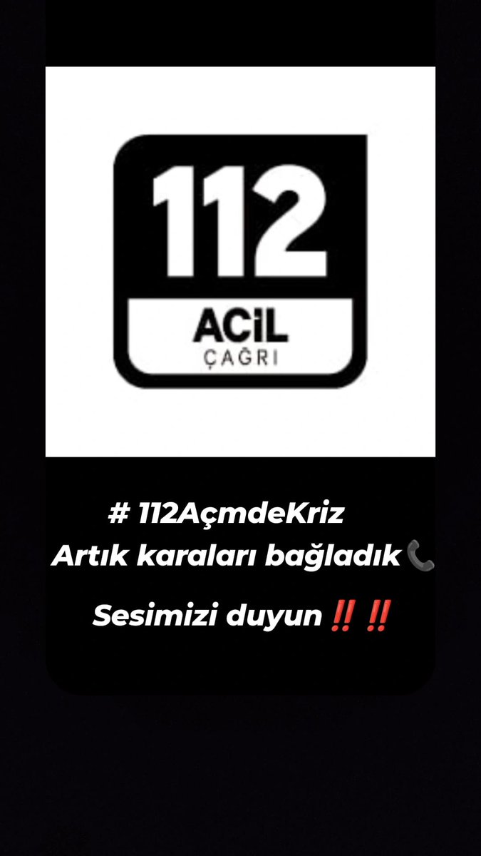 BagceciZelal's tweet photo. #112AcmdeKriz

@TC_icisleri 

@AliYerlikaya 

@NedimAkmese

@turanbulent

@munirkaraloglu

@av_mehmetsaglam

@mehmetaktas023 

@valibilmez 

@fatihportakal

@selcukktepeli

@ilkerkaragoz 

@KucukkayaIsmail

@Yilmaz_Ozdill

@ekremacikel

@candastolga_ https://t.co/55LbmFpAIU