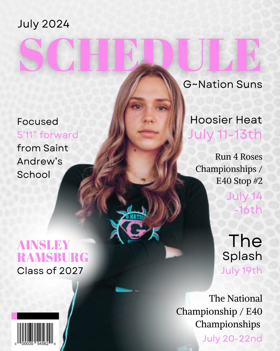 Ainsley Ramsburg (@baller_ains_22) on Twitter photo Check out my upcoming July schedule with G Nation 16u Pink E40
<a href="/GNation_BBALL/">G Nation ๐</a> <a href="/capturesbylara/">capturesbylara</a> <a href="/MiamiSuns/">Miami Suns</a> <a href="/Coachslim85/">carlyle lewis</a> <a href="/hazel_lifee/">Kya</a> <a href="/SUTSReport/">SUTS Report</a> <a href="/Elite40League/">Elite 40 League</a> <a href="/Ohio_Basketball/">OhioBasketball.com</a> <a href="/InsiderExposure/">InsiderExposure</a> Check out my upcoming July schedule with G Nation 16u Pink E40
<a href="/GNation_BBALL/">G Nation ๐</a> <a href="/capturesbylara/">capturesbylara</a> <a href="/MiamiSuns/">Miami Suns</a> <a href="/Coachslim85/">carlyle lewis</a> <a href="/hazel_lifee/">Kya</a> <a href="/SUTSReport/">SUTS Report</a> <a href="/Elite40League/">Elite 40 League</a> <a href="/Ohio_Basketball/">OhioBasketball.com</a> <a href="/InsiderExposure/">InsiderExposure</a>